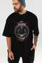 Viking Mythology 7 Pre-Printed Black Oversize T-Shirt Men Women Cotton Crew Neck T-Shirt - 7
