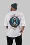 Baldur Back Printed White Oversize T-Shirt Men's Women's Cotton Crew Neck T-Shirt - 4