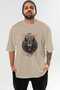 Viking Mythology 27 Pre-Printed Beige Oversize T-Shirt Men Women Cotton Crew Neck T-Shirt - 3