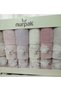 Yasemin 3D Embroidered Mother and Daughter 100% Cotton 12-Piece Boxed Towel Set with 6 Towels (50X90 and 30X50) - 2