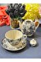 Esterhomedecor Porcelain Teapot and Teacup Set - 3