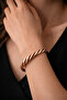 Women's Copper Bracelet Twist Weave Model Women's Handcuff Bracelet - 3