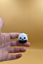 Knitted Patterned Onigiri Keychain (Plastic) - 5