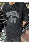 Florida State T-Shirt - Black Printed Crew Neck Short Sleeve Loose - 2