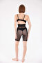 Freshness 0007 Laser Cut Tulle High Waist Shorts Corset - 4