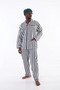 Kocabey 4007 Long Sleeve Striped Gaffur Men's Pajama Set - 3