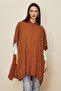 Hooded Tri̇ko Poncho 45898