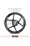 Rks Srk125R Sticker Set of 8 Stickers with Text on the Rim