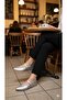Buckle-Strapped Casual Women's Flat Shoes Gray