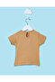 Infant Girls Brown Printed T-Shirt - 4