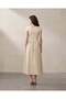 Women Beige Midi Dress - 4