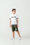 Warrior Strength Printed Boys' Shorts - T-Shirt Set - 2