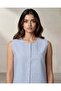 Women Blue Striped Waistcoat - 6