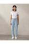 Women Blue Solid Elasticated Jeans - 3