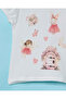Infant Girls White Fairies Printed T-Shirt - 4