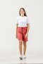 Dreams Embroidered Girls' Shorts with Belt Bow and Ribbon