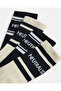 Men Beige And Black Ankle Length Socks (2 Pairs) - 3