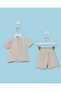 Infant Girls Yellow Seersucker Casual Set (2 Piece) - 4