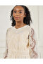 Senior Girls Cream Embroidered Top - 5