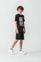 Heart of the World Printed Pocket Bottom New York Amazing City Printed Boys' Shorts - T-Shirt Set - 3