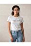 Women White Placement Print T-Shirt - 3