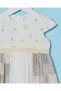 Infant Girls Beige Embellished Dress With Bag (2 Piece) - 4