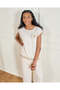 Senior Girls Beige Printed Blouse - 5