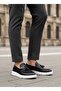BA0005 Laceless High Sole Classic Tasseled Corcik Men's Shoes Black White - 4