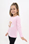 Girl's Printed Crew Neck Long Sleeve T-Shirt - 2