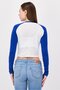 Women Crew Neck Long Sleeve Graphic Print Top, Multicolor - 3