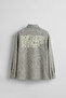 Men's Boxy Fit Plaid Long Sleeve Shirt Beige - 2