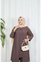 Large Size Double Set with Stones on the Sleeves Mother Set Vi̇zon Hnt7097 - 8