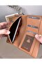 Genuine Leather Wallet with Phone Compartment and Zippered Card Holder 2134 - 2