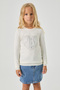 Girl White Sweater - 2