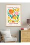 Amsterdam Flower One Piece Wooden Framed Painting - 3