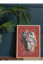 Circular Sculpture One Piece Wooden Framed Painting - 2