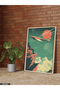 Vintage Airplane Poster One Piece Wooden Framed Painting
