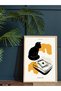 Cat and Book Poster One Piece Wooden Framed Painting - 2