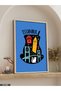 Istanbul Typography Single Piece Wooden Framed Painting - 4