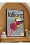 Lollipop Collage One Piece Black Wooden Framed Painting - 4