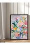 Oil Painting Lookalike Flower in a Vase Single Piece Black Wooden Framed Painting - 2
