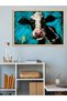 Patel Boya Appearance Cow One-Piece Wooden Framed Painting - 3