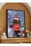 Tram on New Year's Eve One Piece Black Wooden Framed Painting - 4