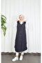 Vest with plaid pattern detail inside the hood dark gray hnt8568 - 4