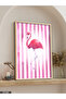 Flamingo One Piece Wooden Framed Painting - 4