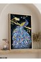 Majestic Peacock One-Piece Wooden Framed Painting - 4