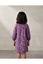 Girls Purple Printed Dress - 3