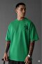 Men's Green La Printed Oversize T-Shirt - 2