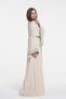 Embroidered kaftan with a belt at the waist, ladies belted kaftan dress - 2