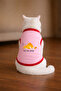 Pink Lazy Cat Printed Cat Tshirt Size 2XL Cat Outfit (100% Cotton Combed)